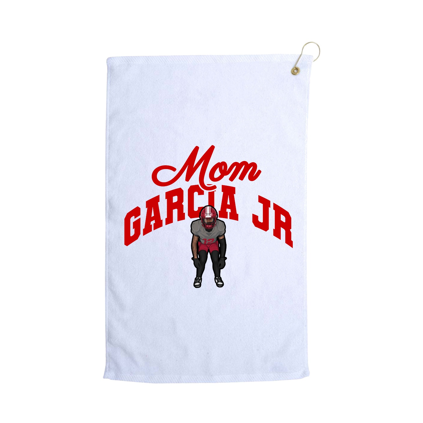 Golf Towel — Mothers Day Arch in White