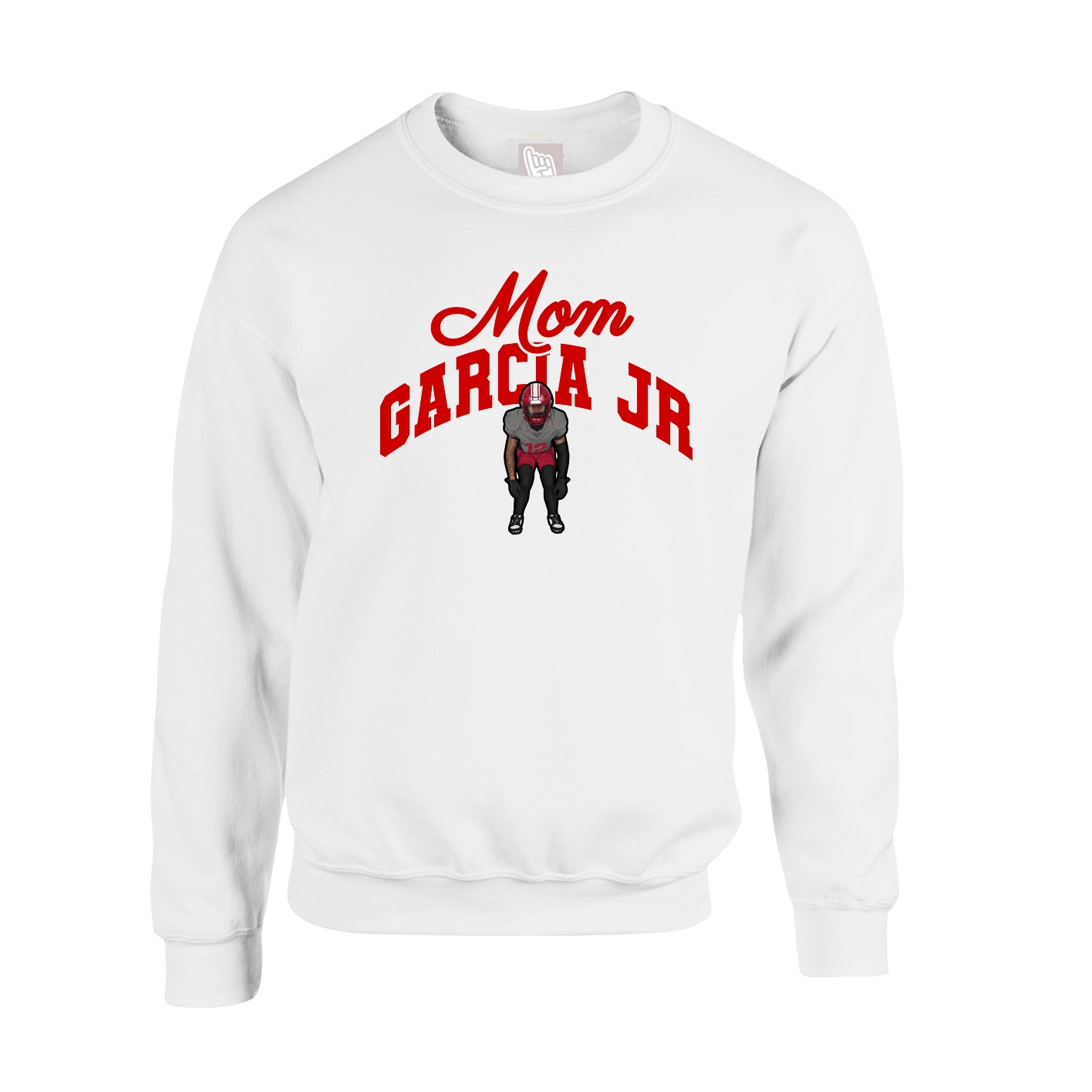 Fleece Crew — Mothers Day Arch in White