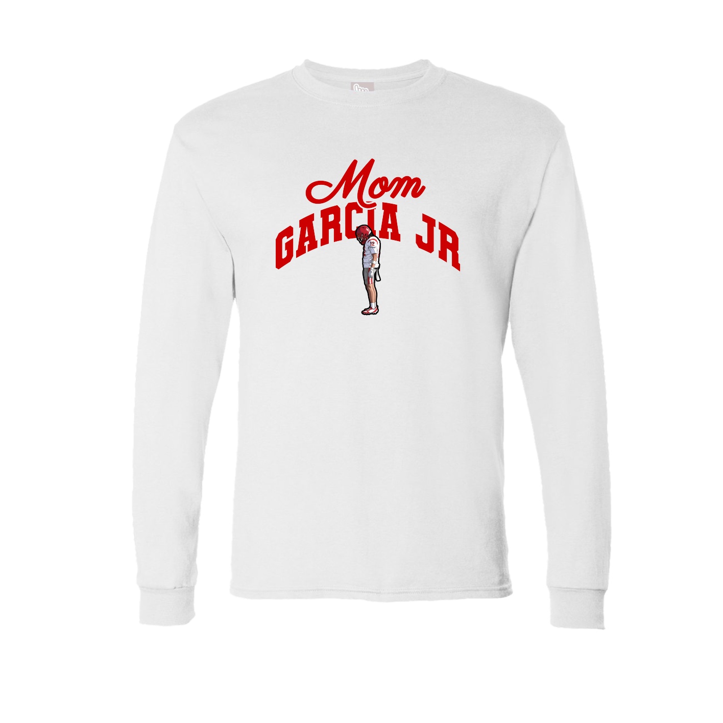 Long Sleeve Tee — Mothers Day Arch in White