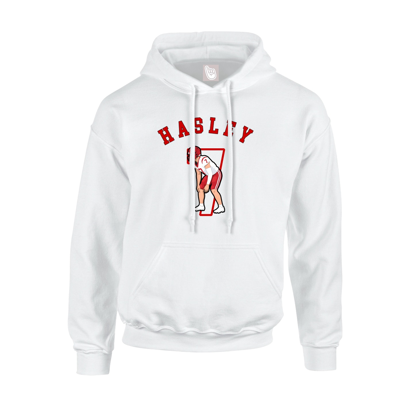 Youth Hoodie — Shirsey Arch in White