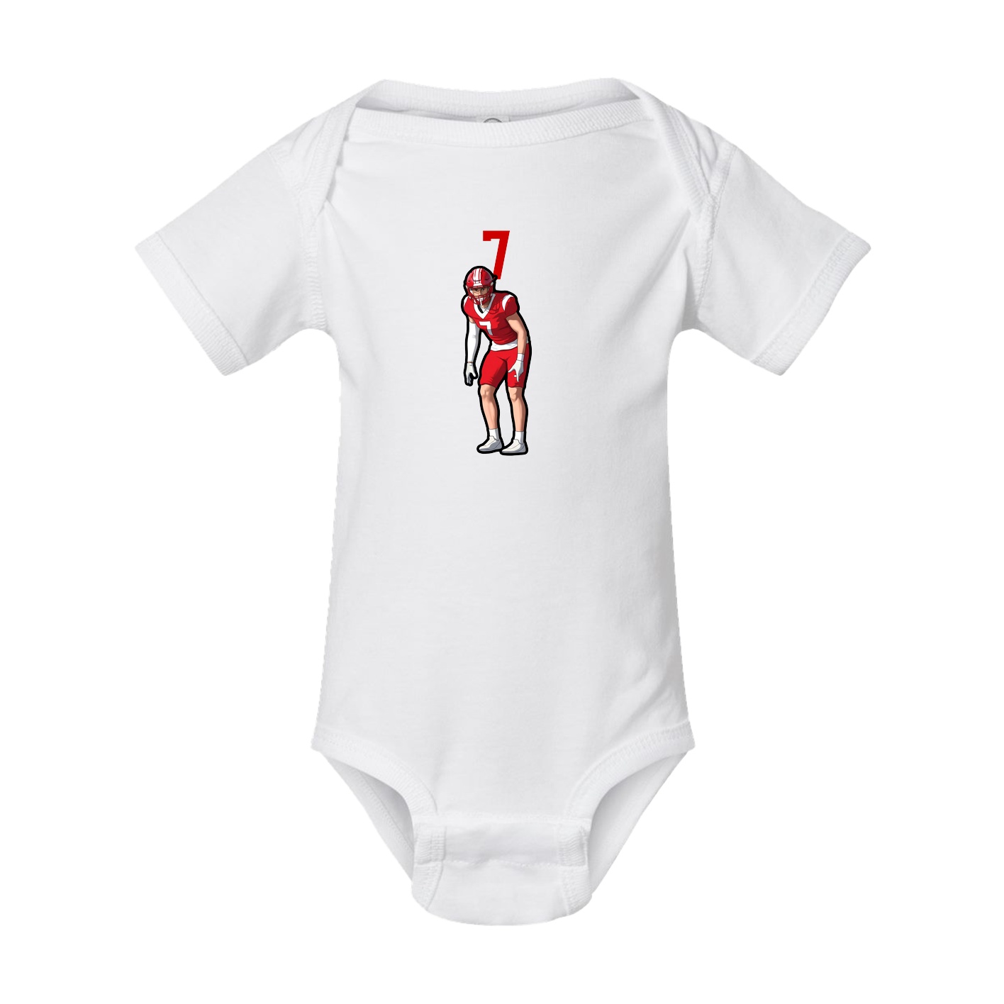 Baby Onesie — Number Top in White
