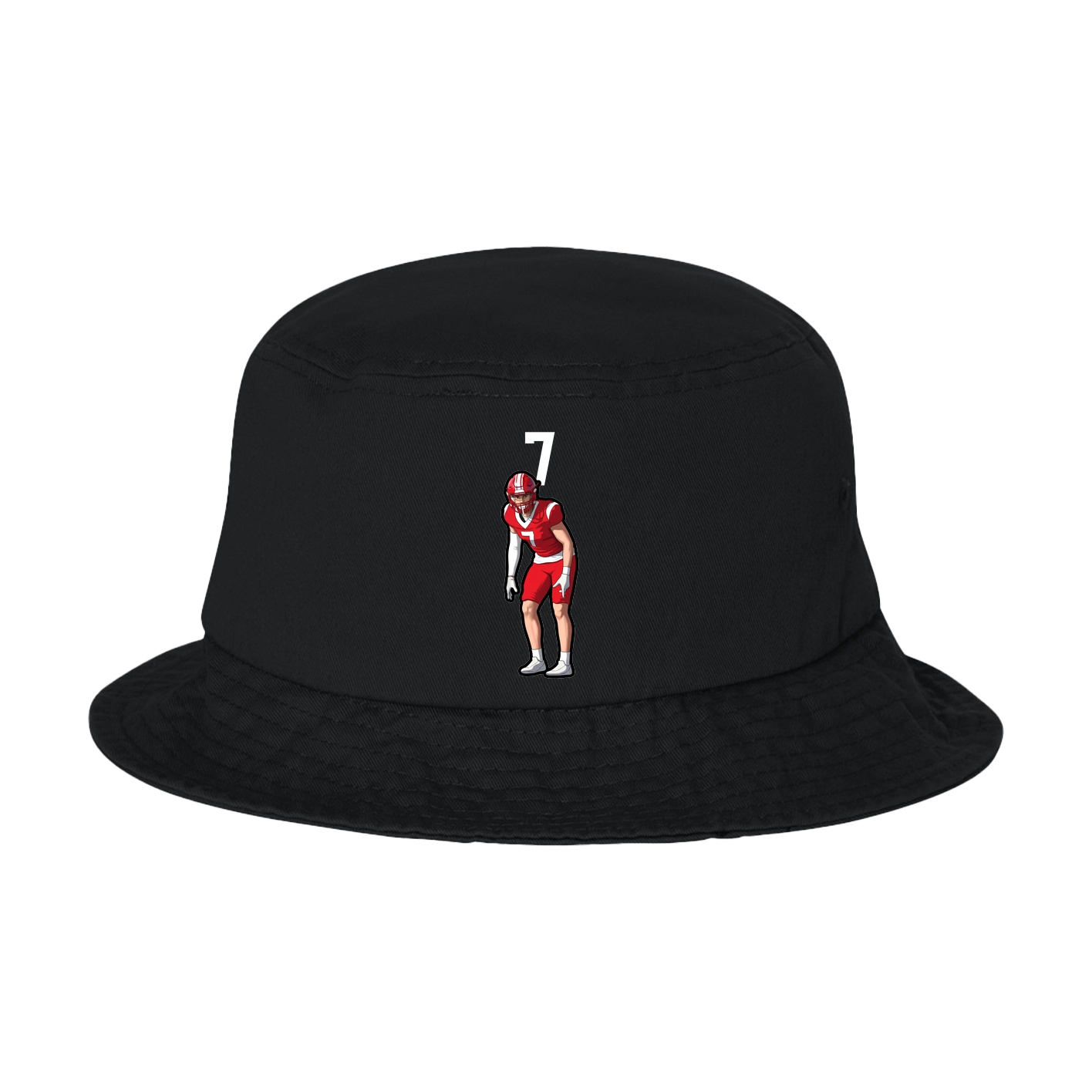 Bucket Cap — Number Top in Black