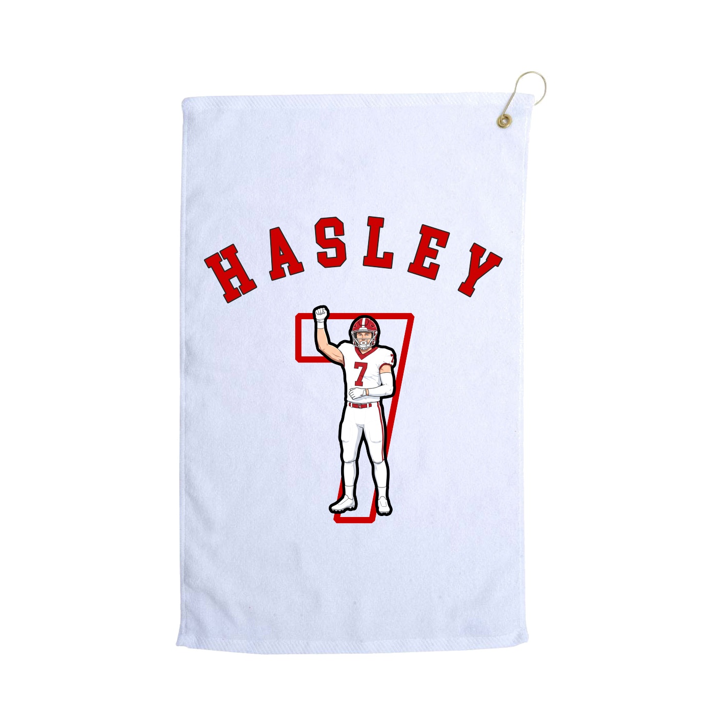 Golf Towel — Shirsey Arch in White