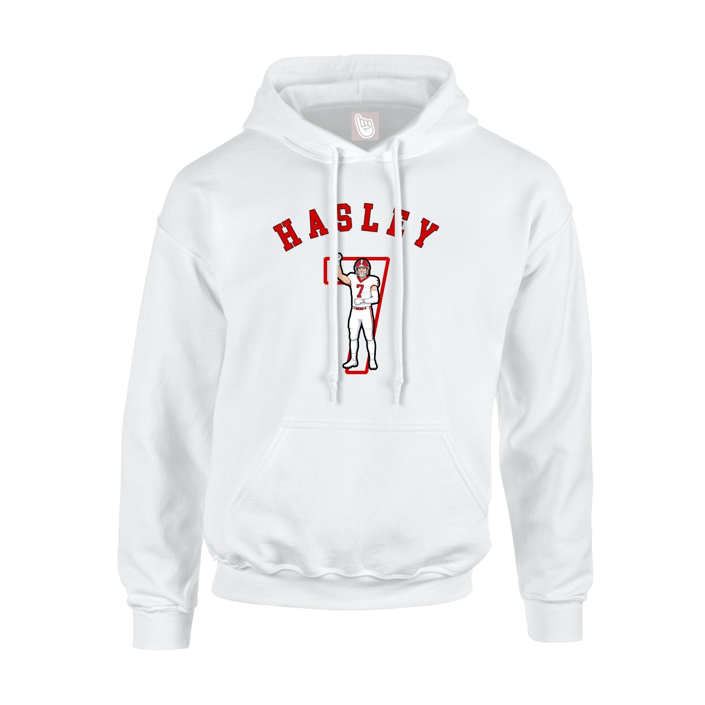 Hoodie — Shirsey Arch in White