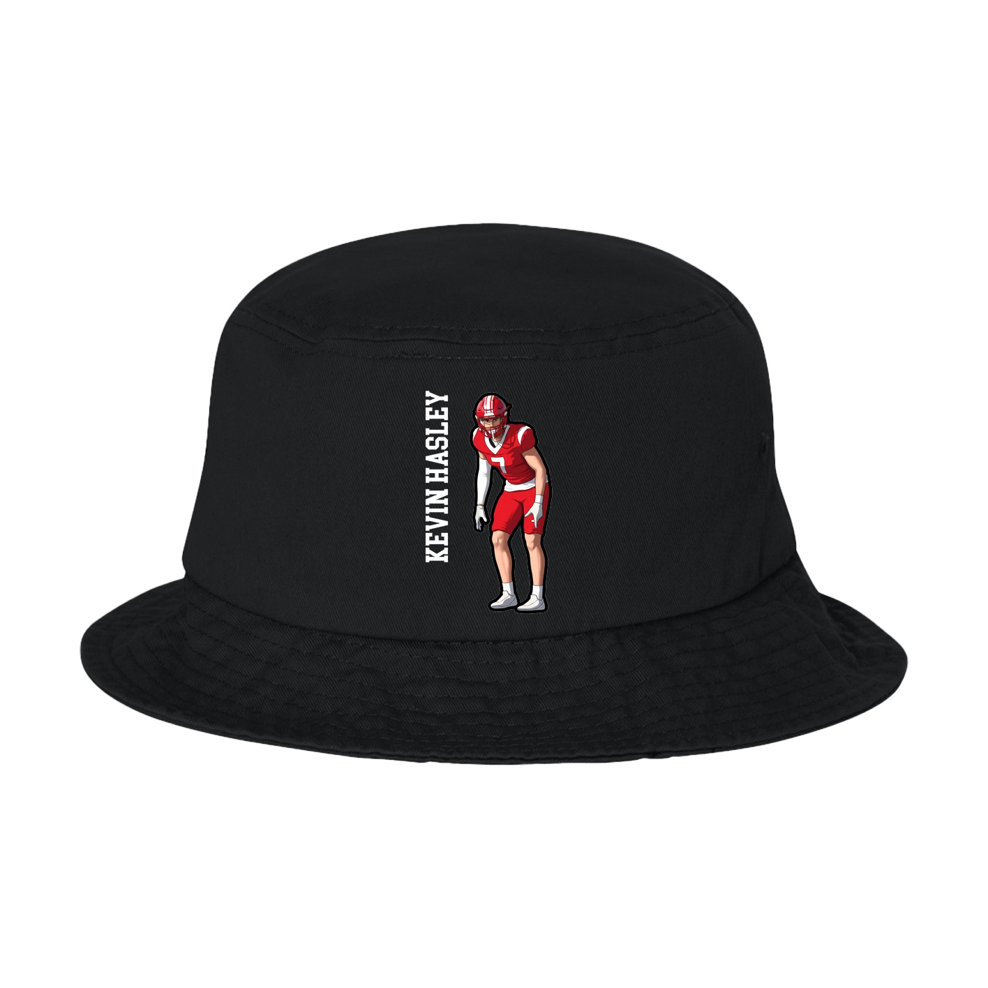 Bucket Cap — Name Vertical in Black