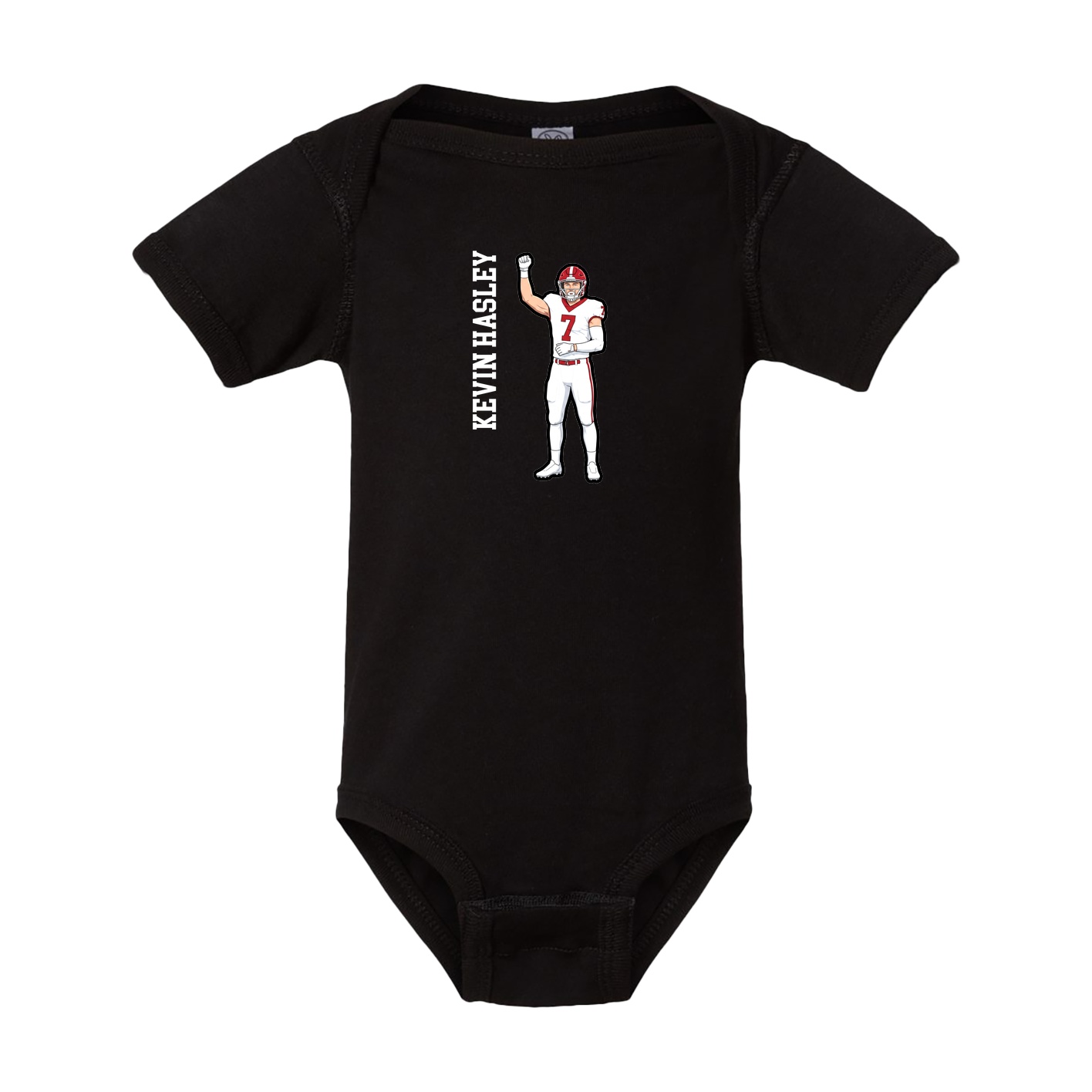 Baby Onesie — Name Vertical in Black