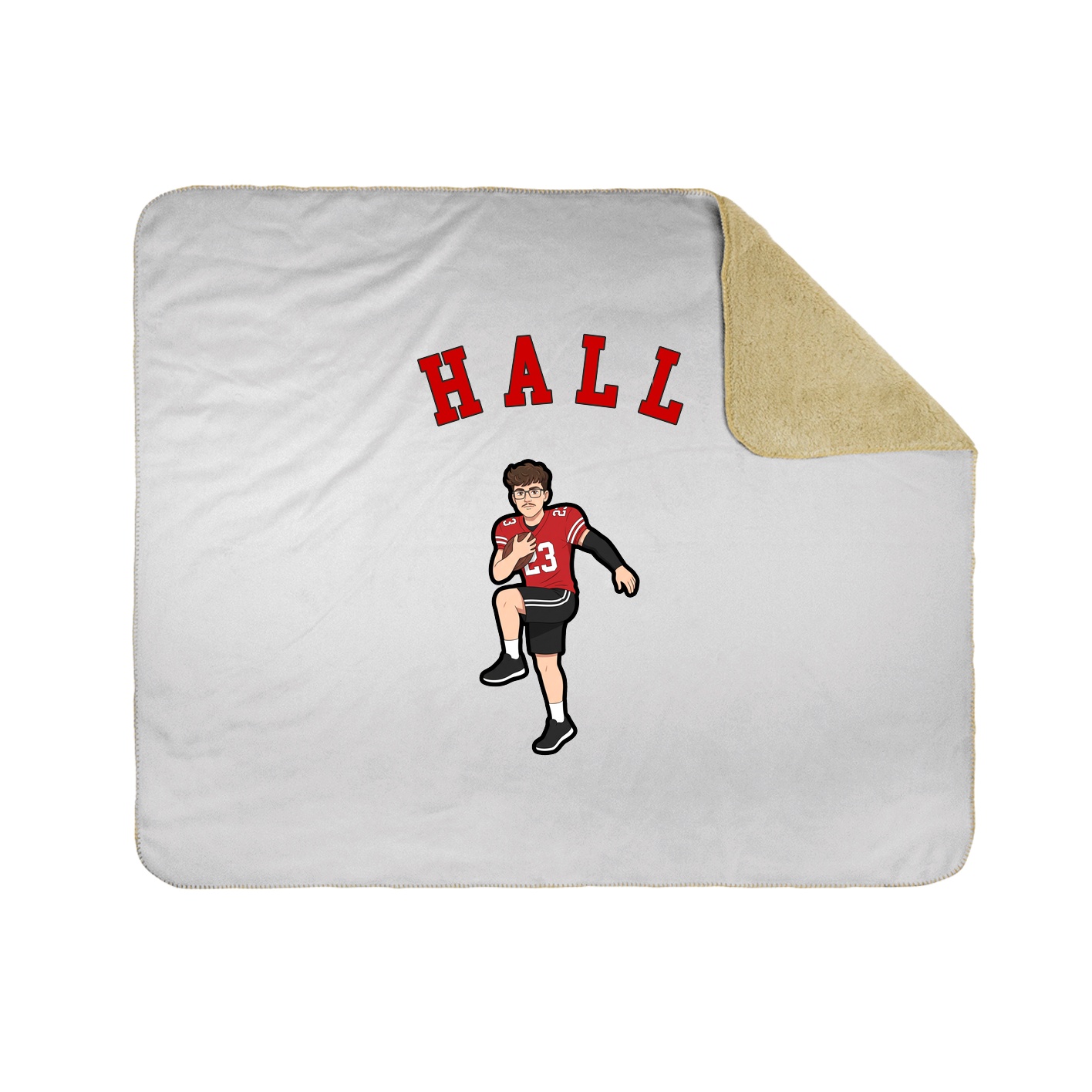 50x60 Sherpa Lined Throw Blanket