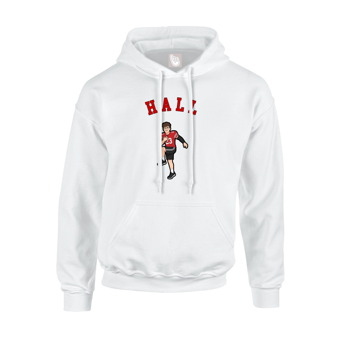 Youth Hoodie — Shirsey Arch in White