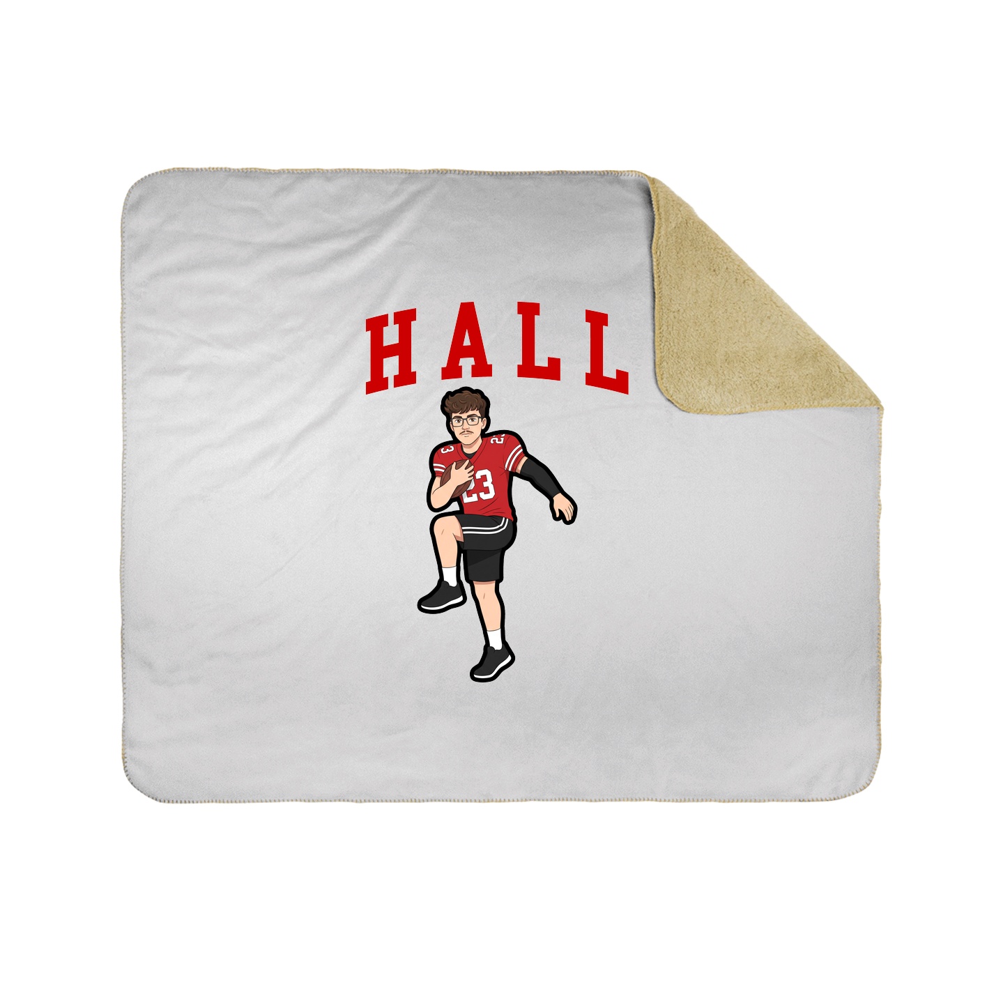 50x60 Sherpa Lined Throw Blanket