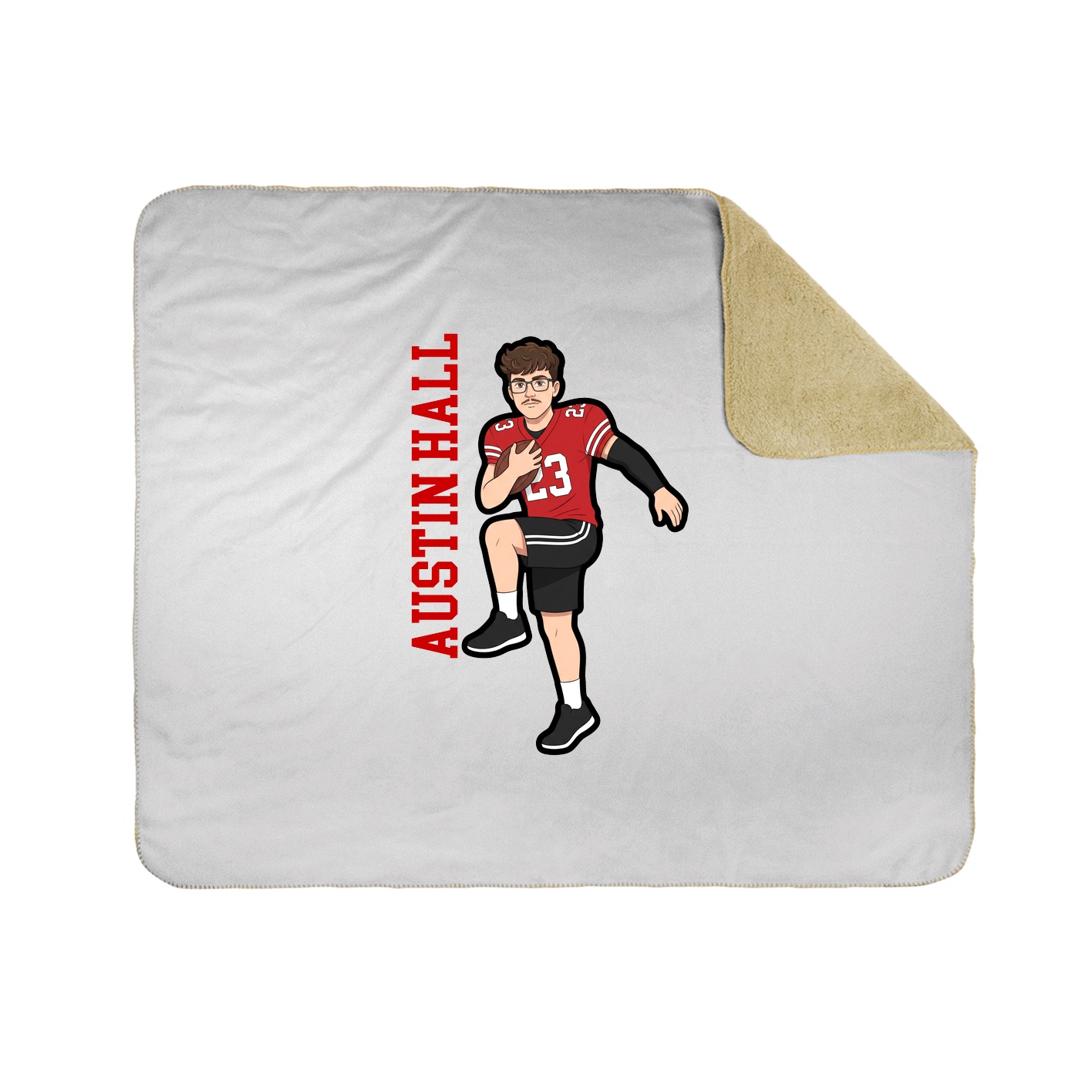 50x60 Sherpa Lined Throw Blanket