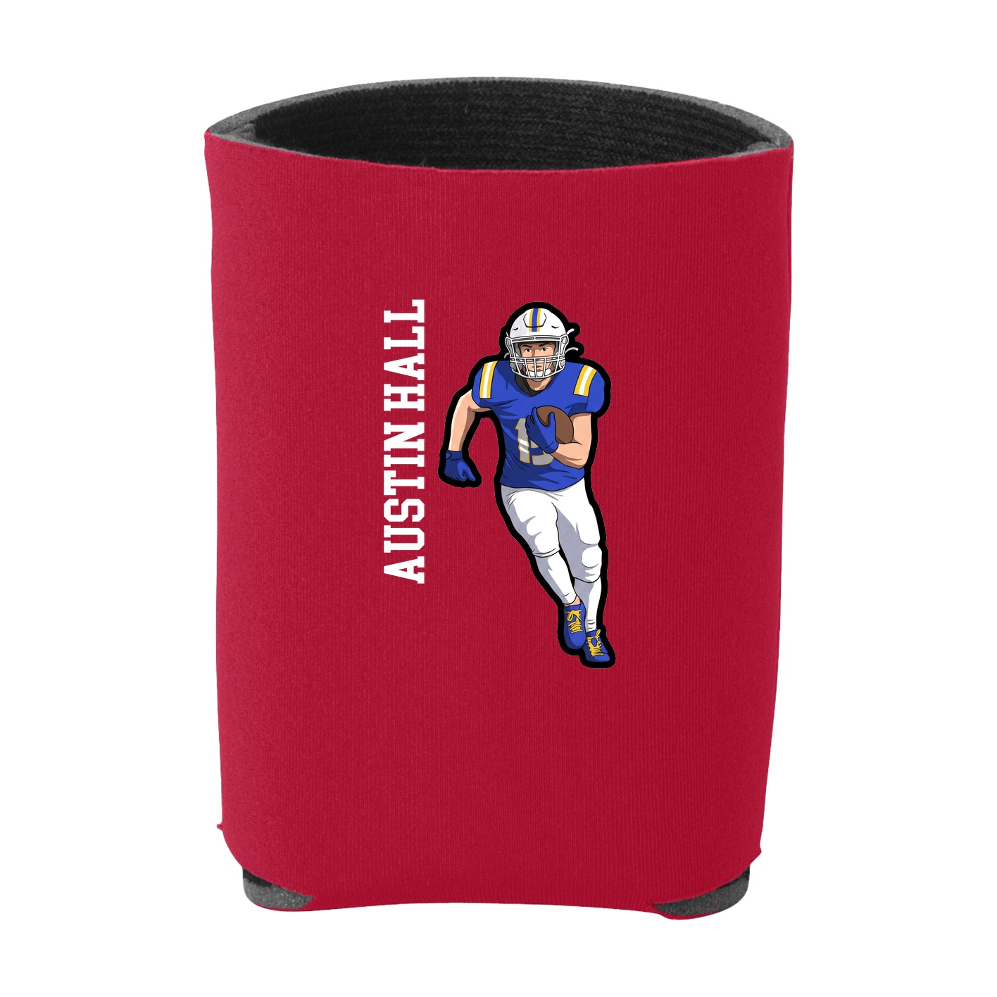 Can Holder — Name Vertical in Red