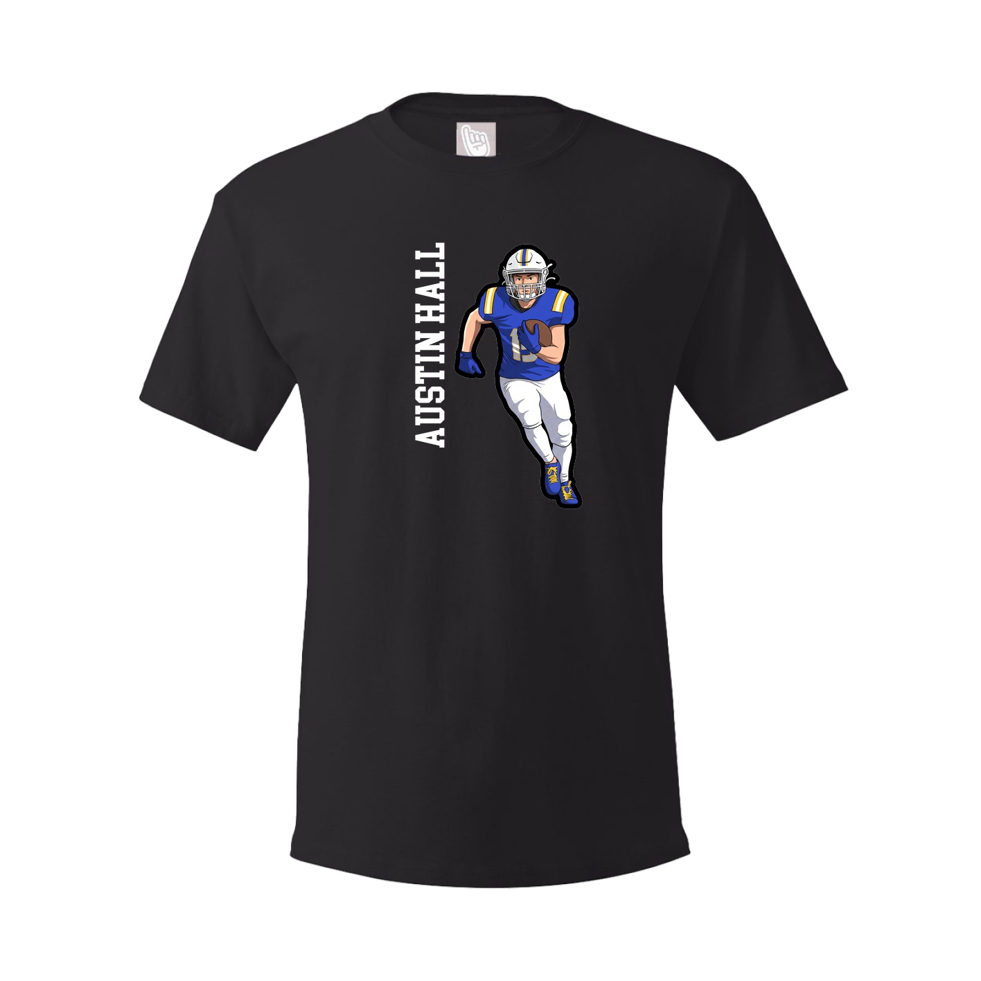 Tee — Name Vertical in Black