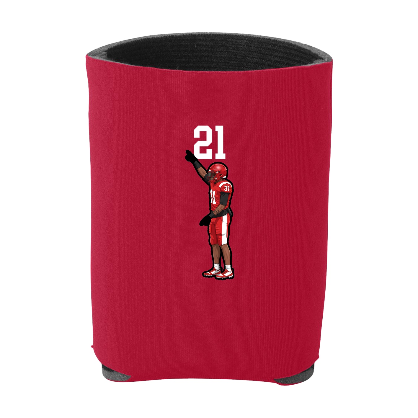Can Holder — Number Top in Red