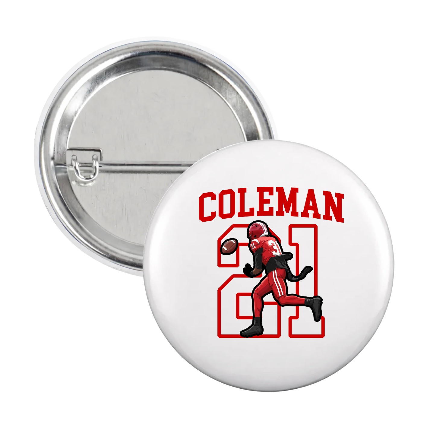 Game Day Button — Shirsey in White