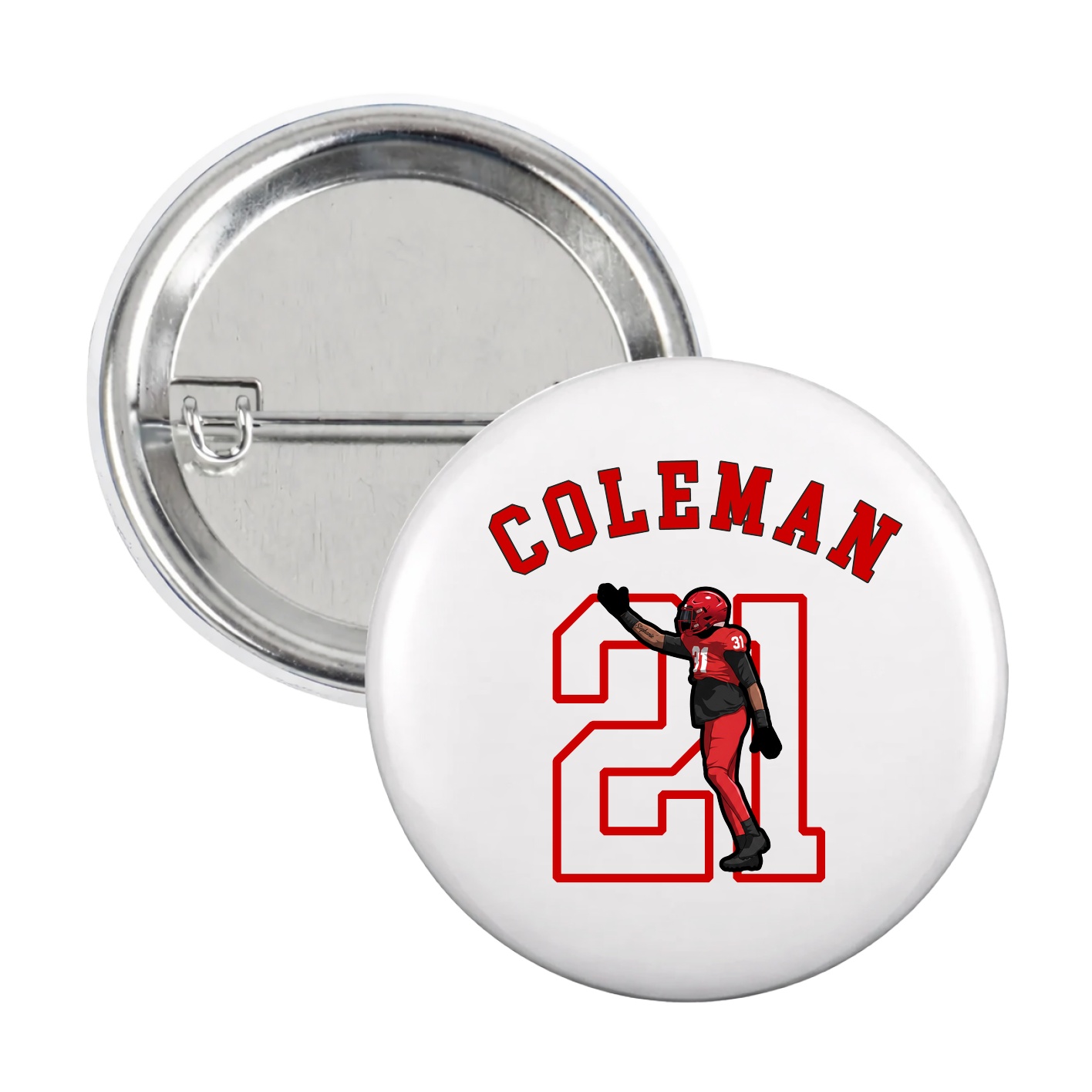Game Day Button — Shirsey Arch in White