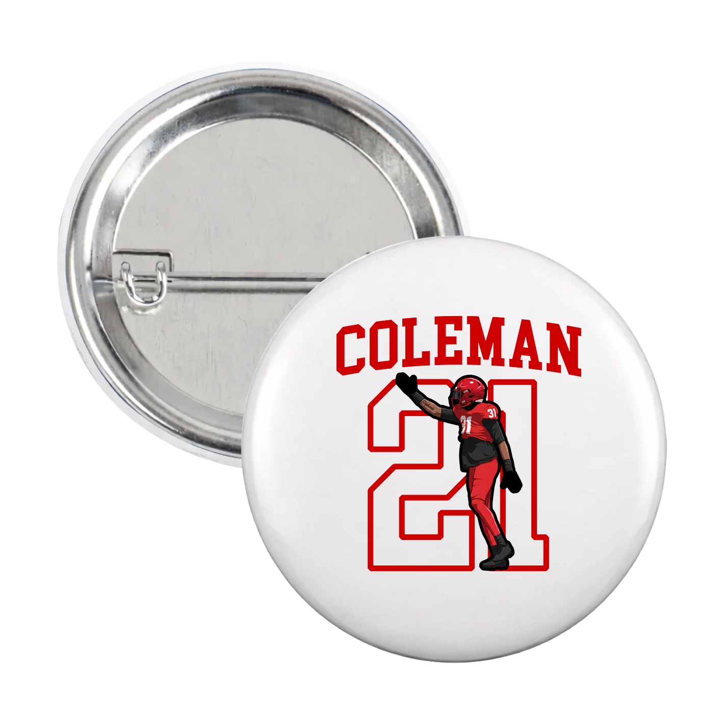 Game Day Button — Shirsey in White