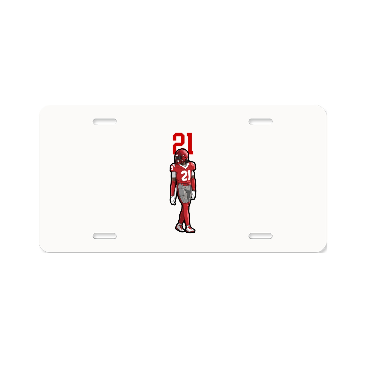 License Plate — Number Top in Classic