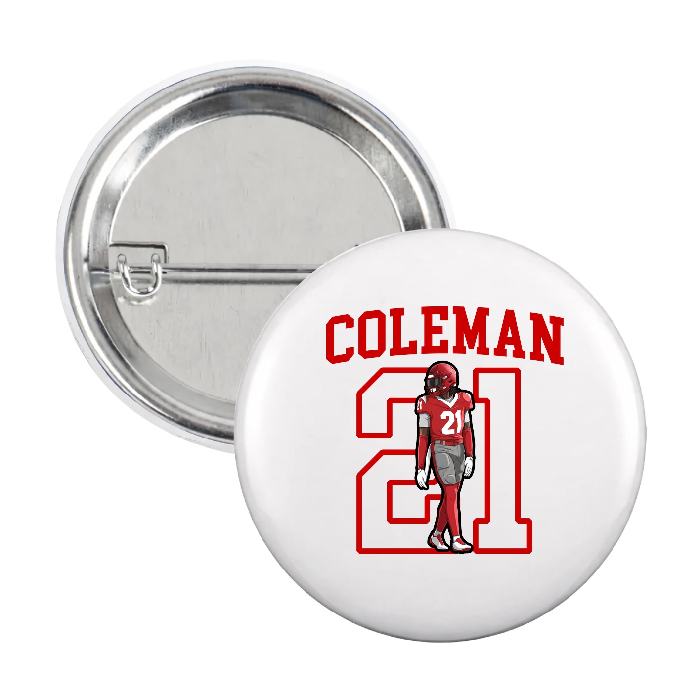 Game Day Button — Shirsey in White