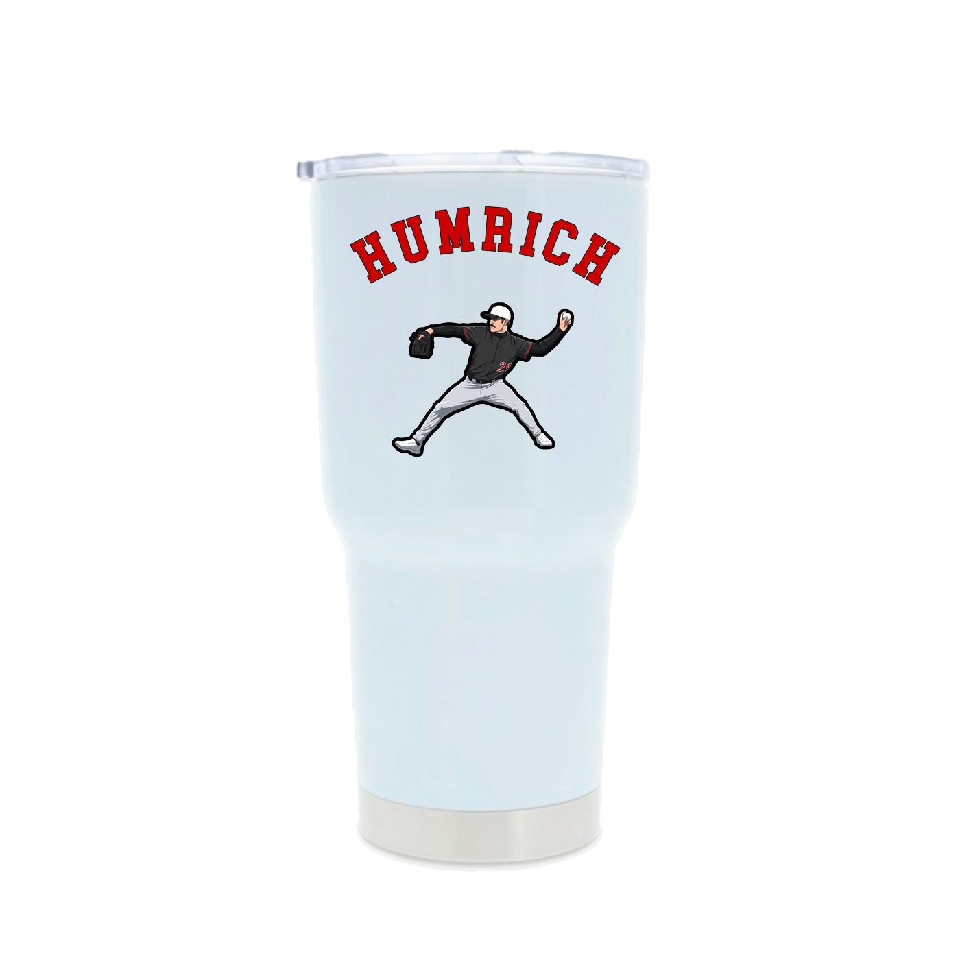 30oz Stainless Steel Tumbler — Shirsey Arch in White
