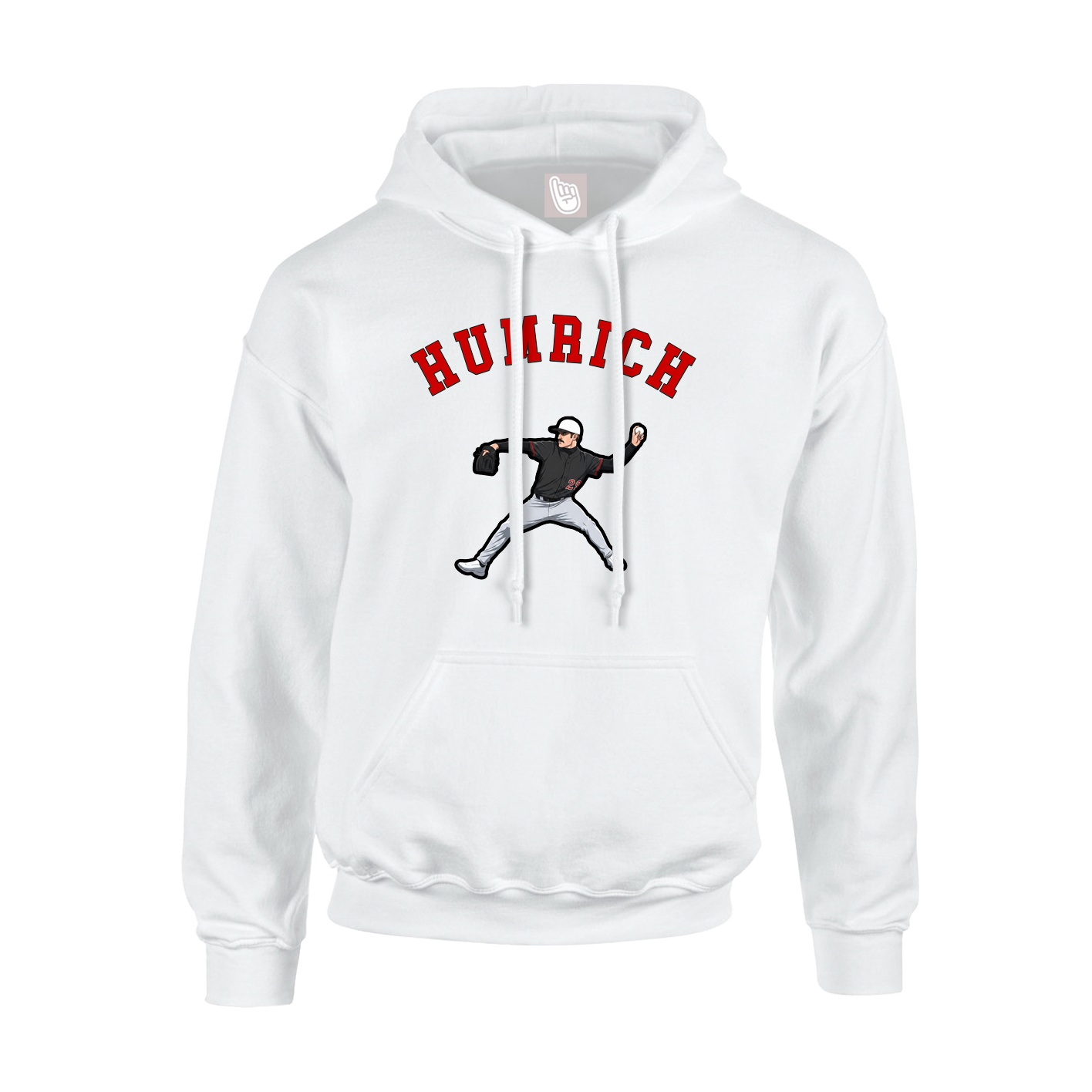 Youth Hoodie — Shirsey Arch in White