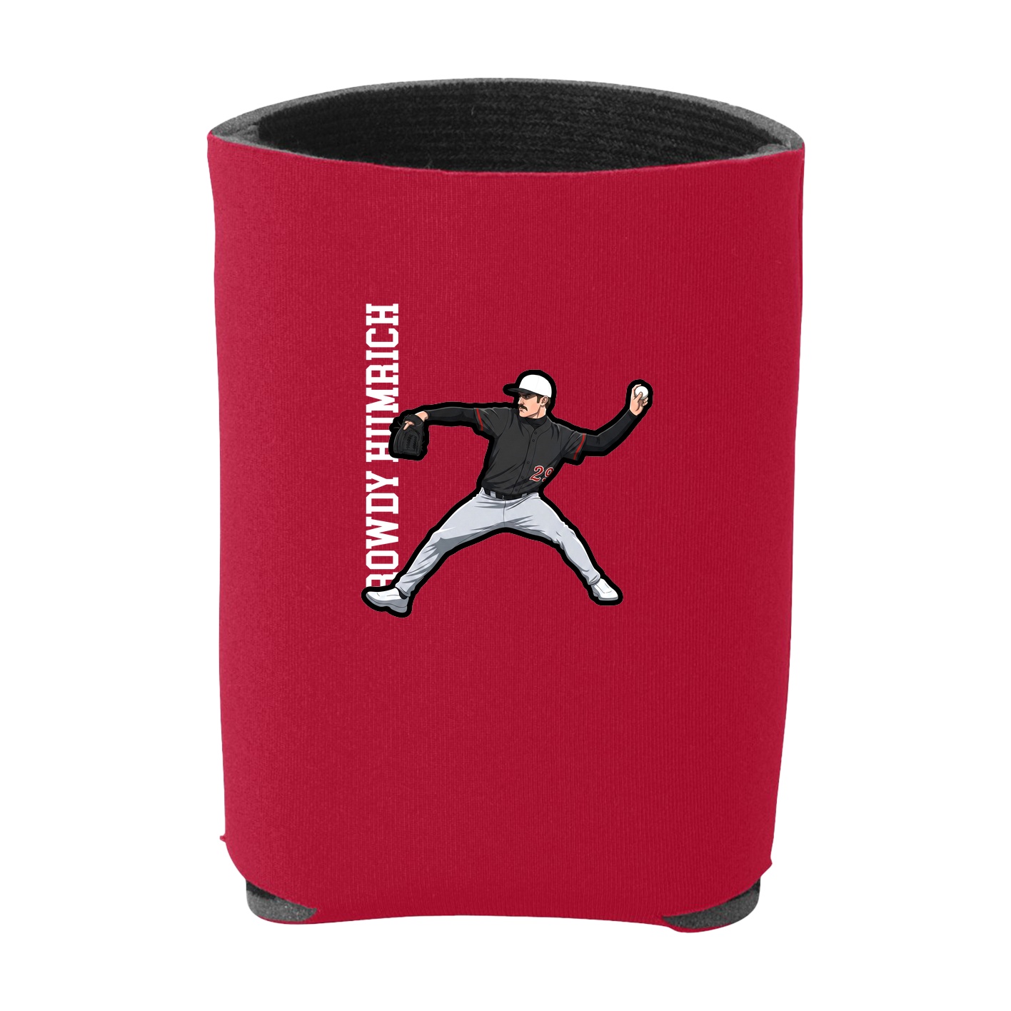 Can Holder — Name Vertical in Red