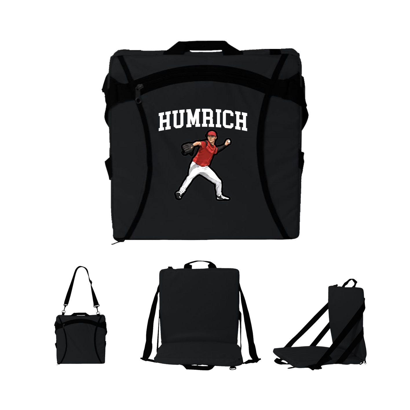 Folding Stadium Seat — Shirsey in Black