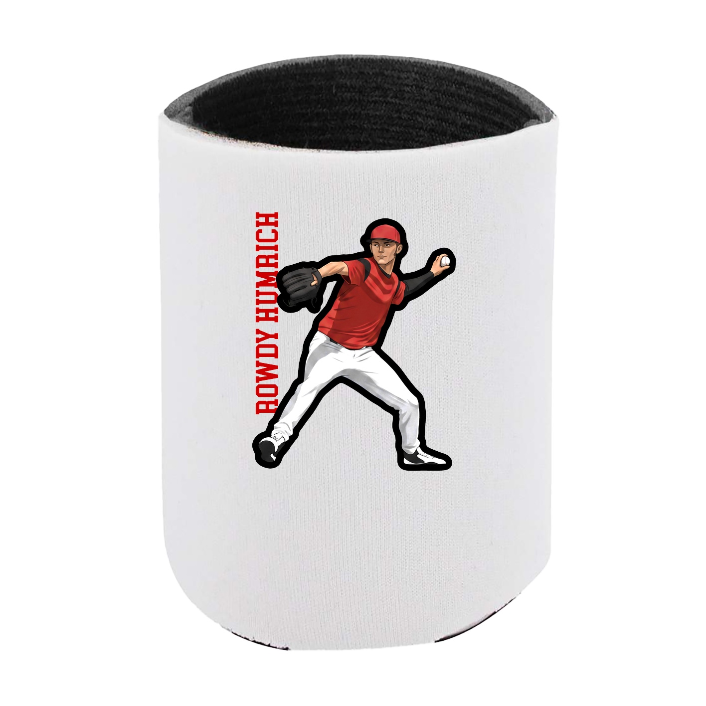 Can Holder — Name Vertical in White