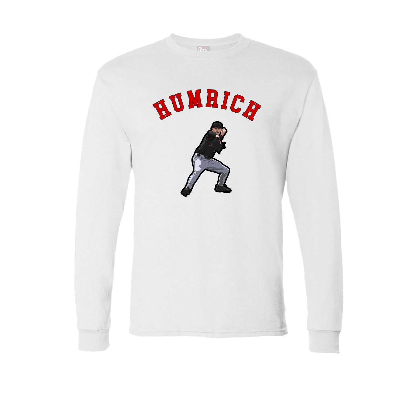 Long Sleeve Tee — Shirsey Arch in White