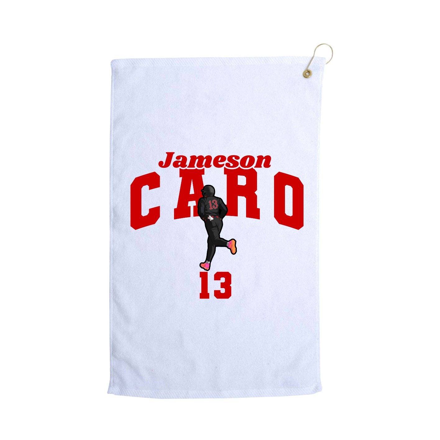 Golf Towel — Signature Arch in White