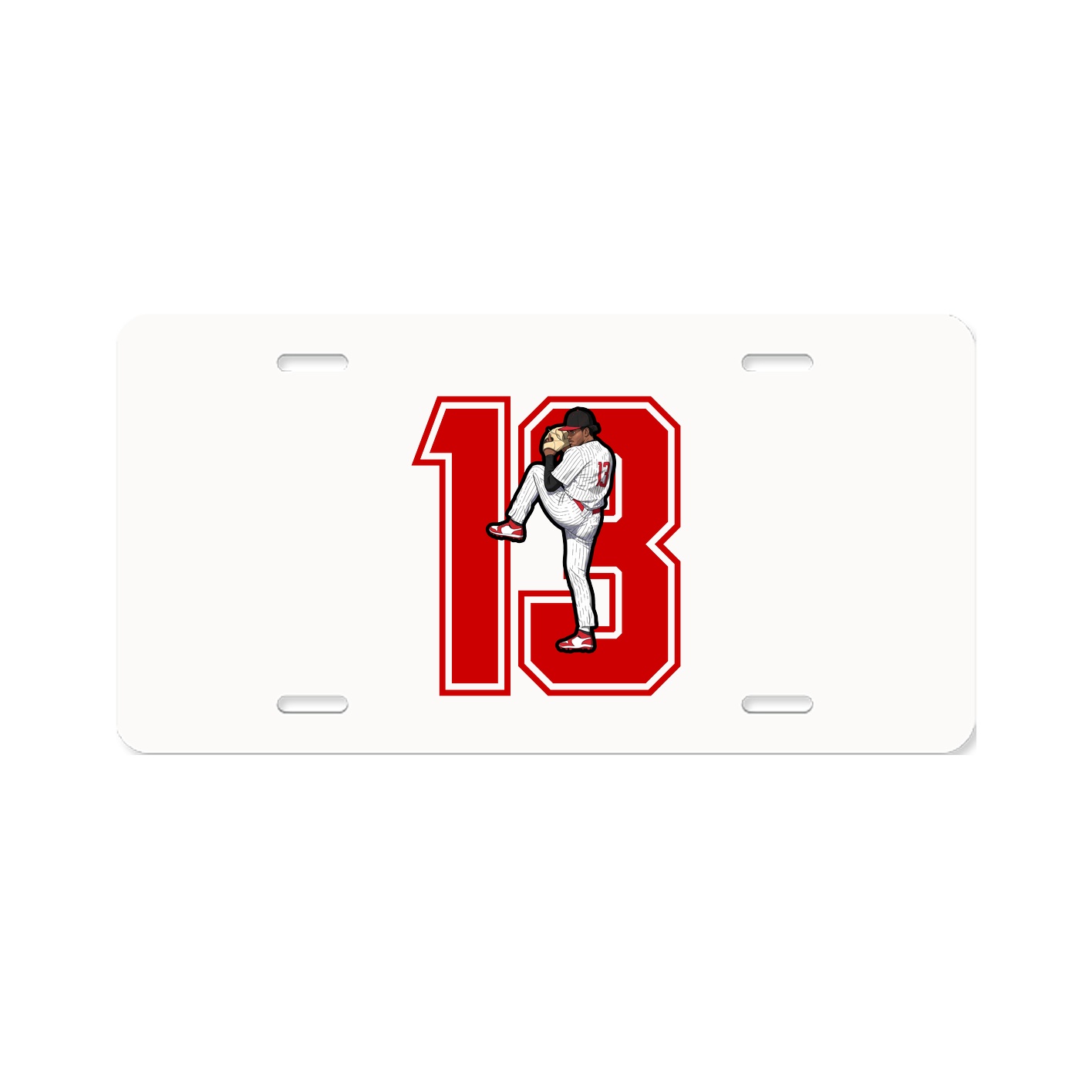 License Plate — Number in Classic