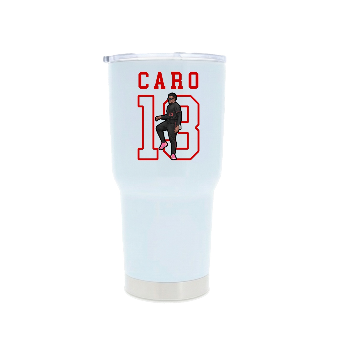 30oz Stainless Steel Tumbler — Shirsey in White