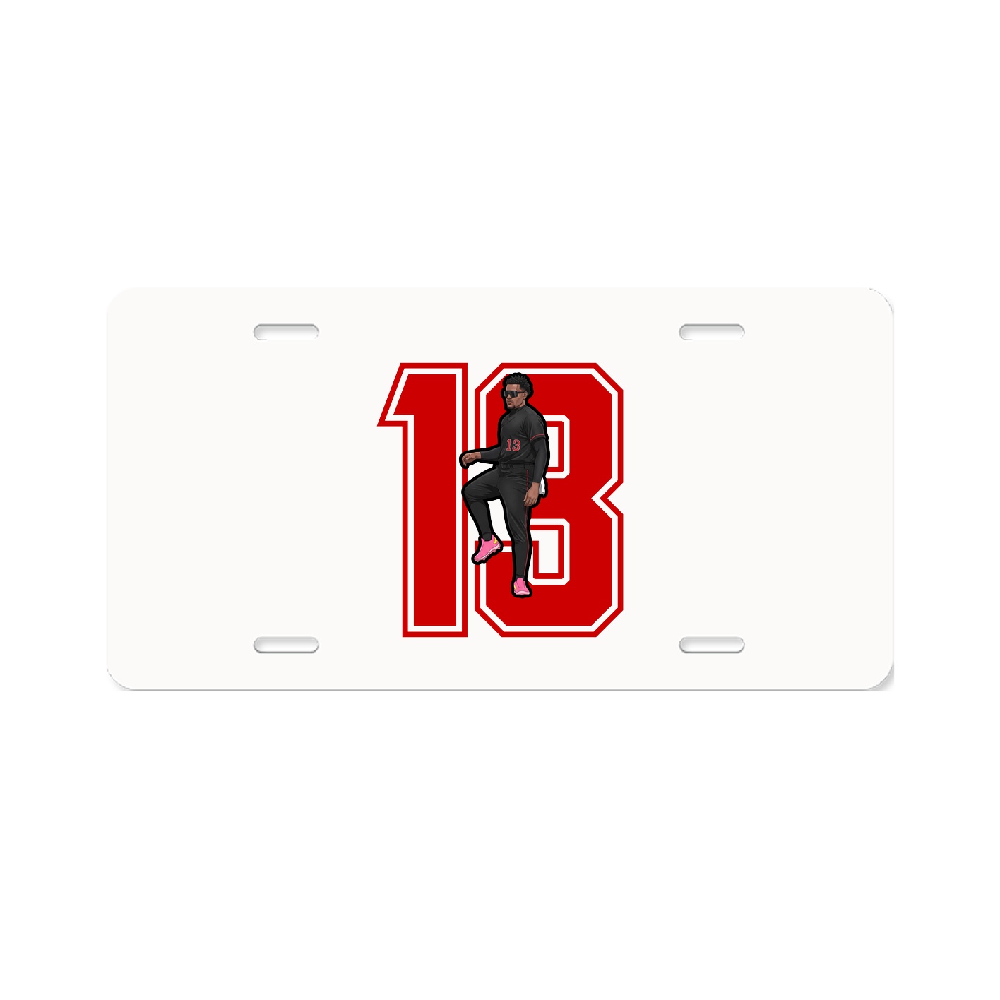 License Plate — Number in Classic
