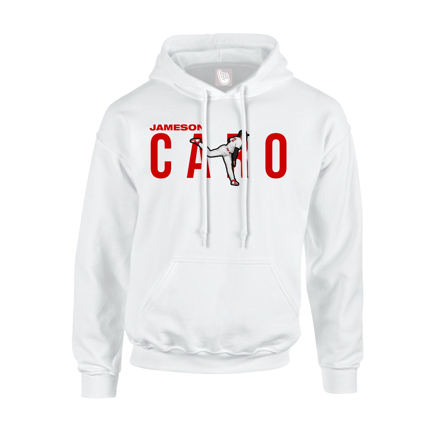 Youth Hoodie — Player Name in White