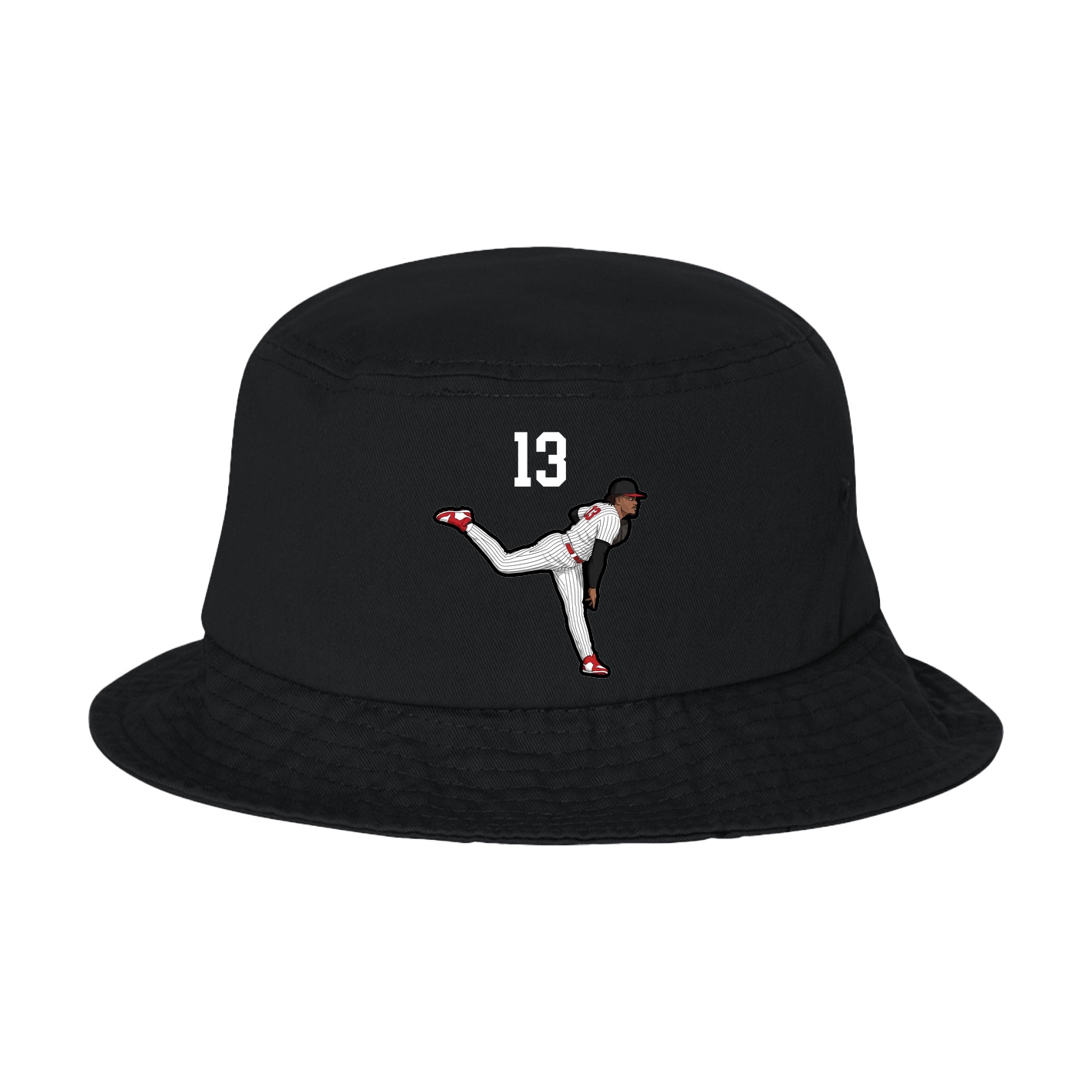 Bucket Cap — Number Top in Black