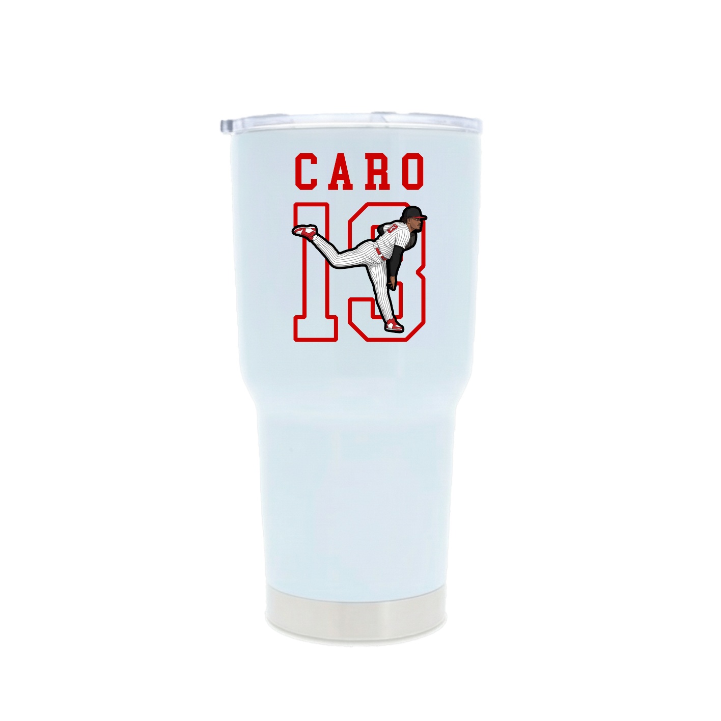 30oz Stainless Steel Tumbler — Shirsey in White