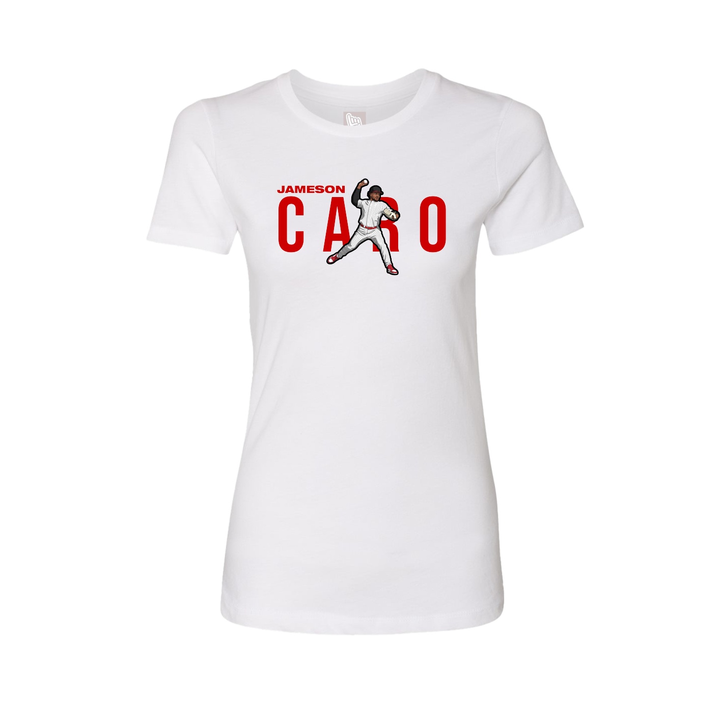 Womens Tee — Player Name in White