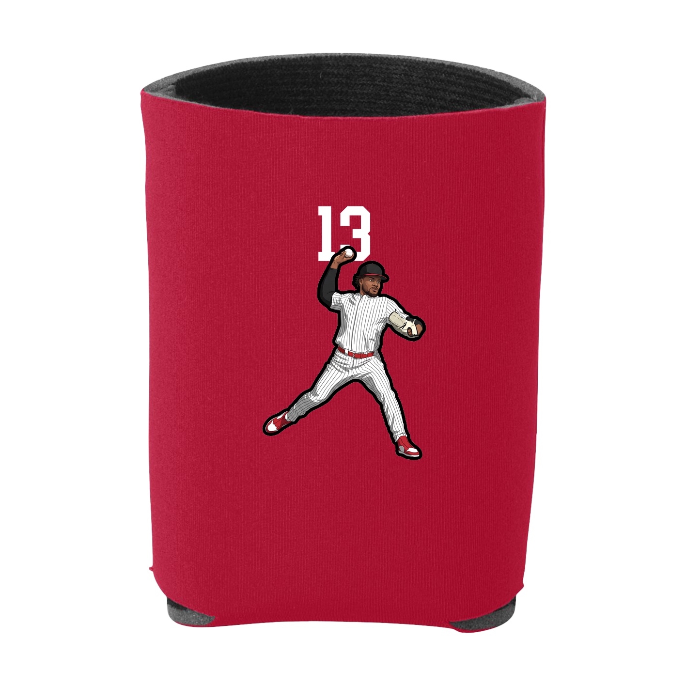 Can Holder — Number Top in Red
