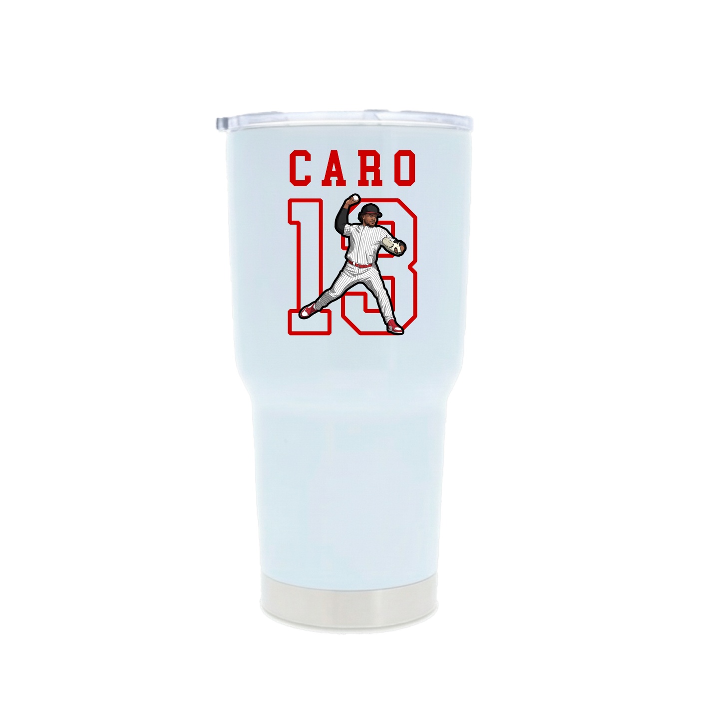 30oz Stainless Steel Tumbler — Shirsey in White