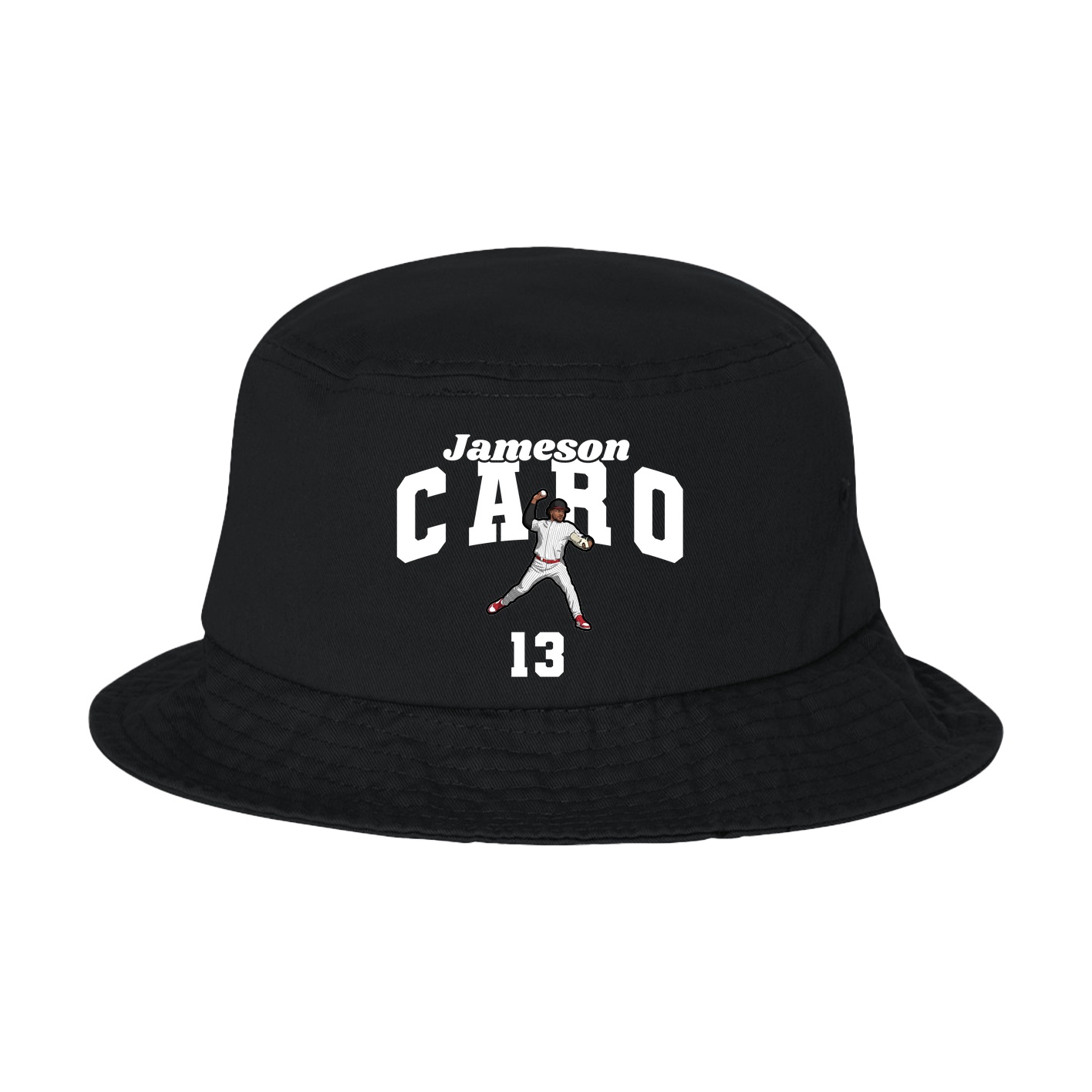 Bucket Cap — Signature Arch in Black