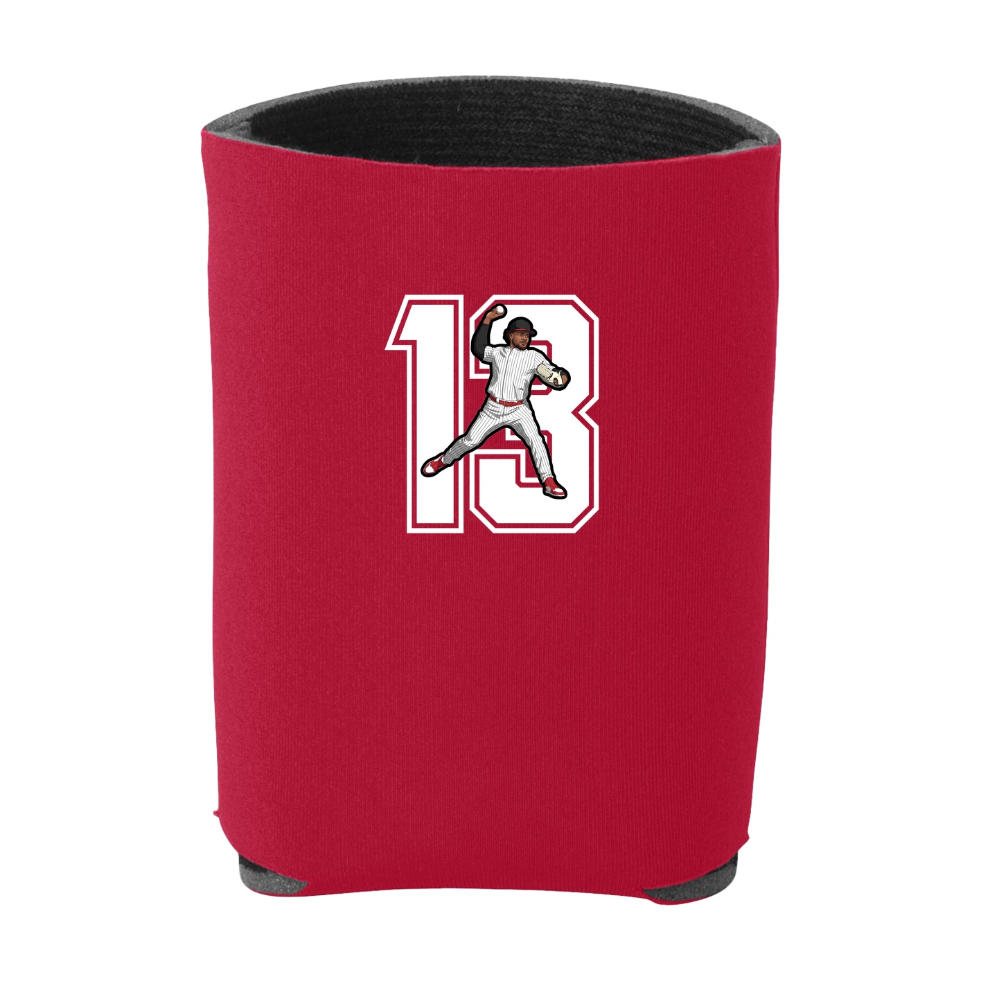 Can Holder — Number in Red