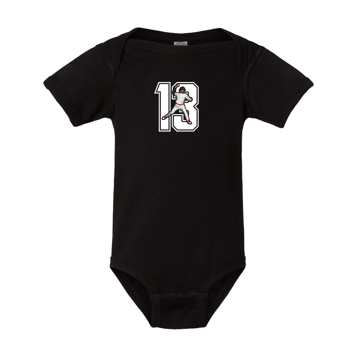 Baby Onesie — Number in Black