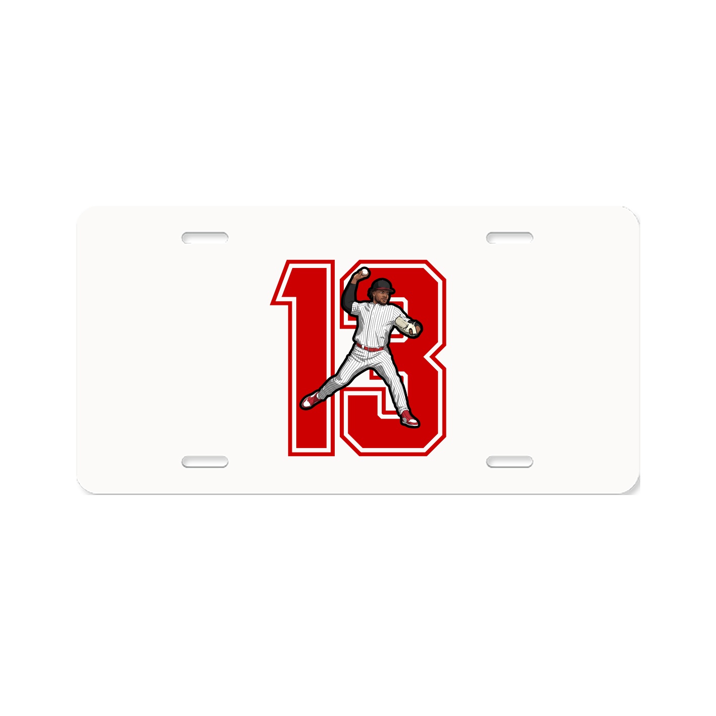License Plate — Number in Classic