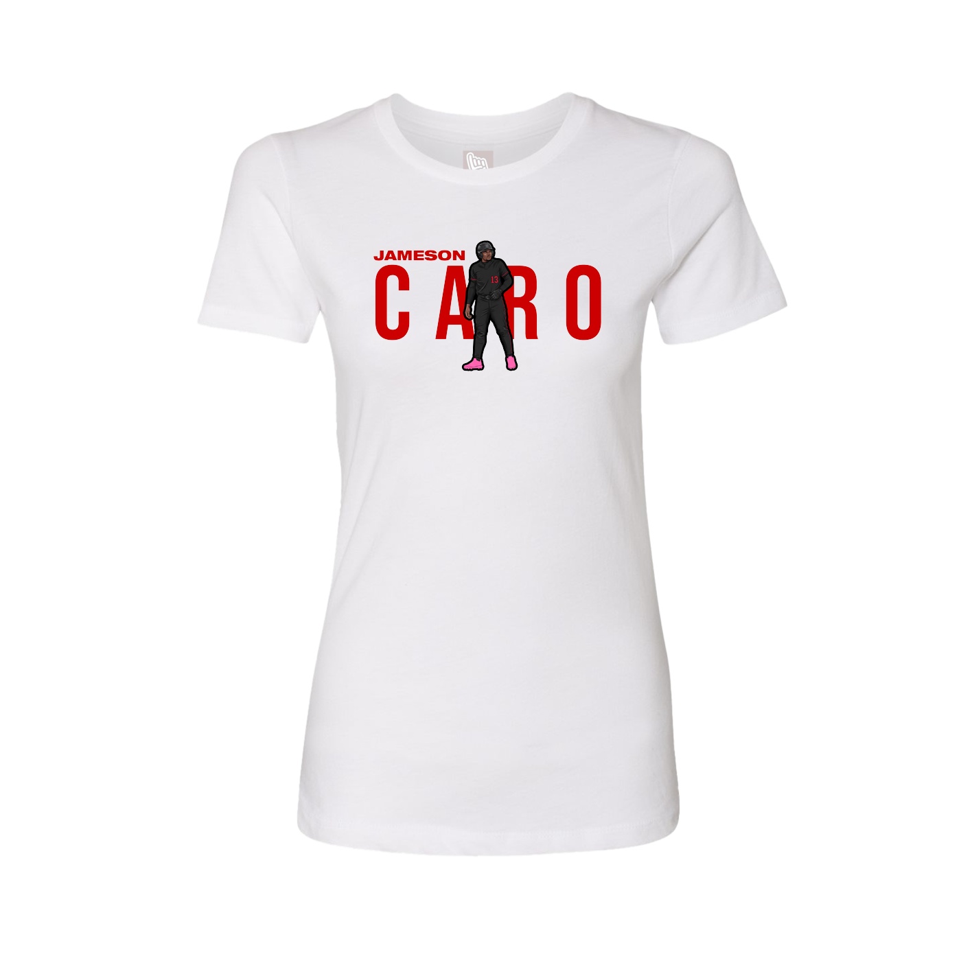 Womens Tee — Player Name in White