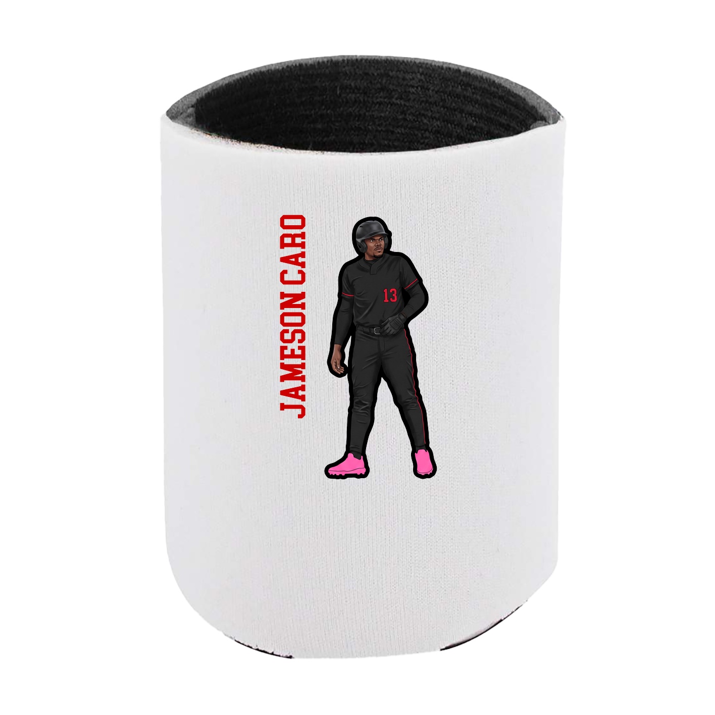 Can Holder — Name Vertical in White