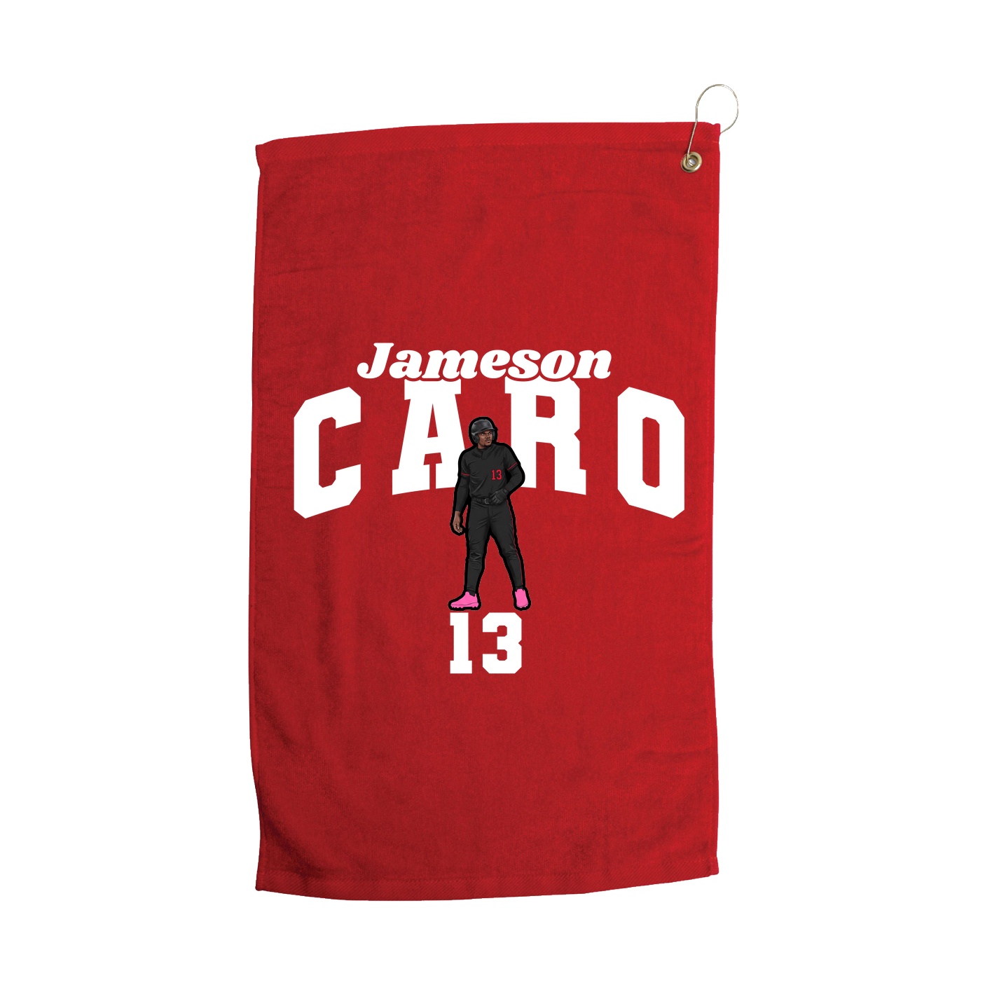 Golf Towel — Signature Arch in Red