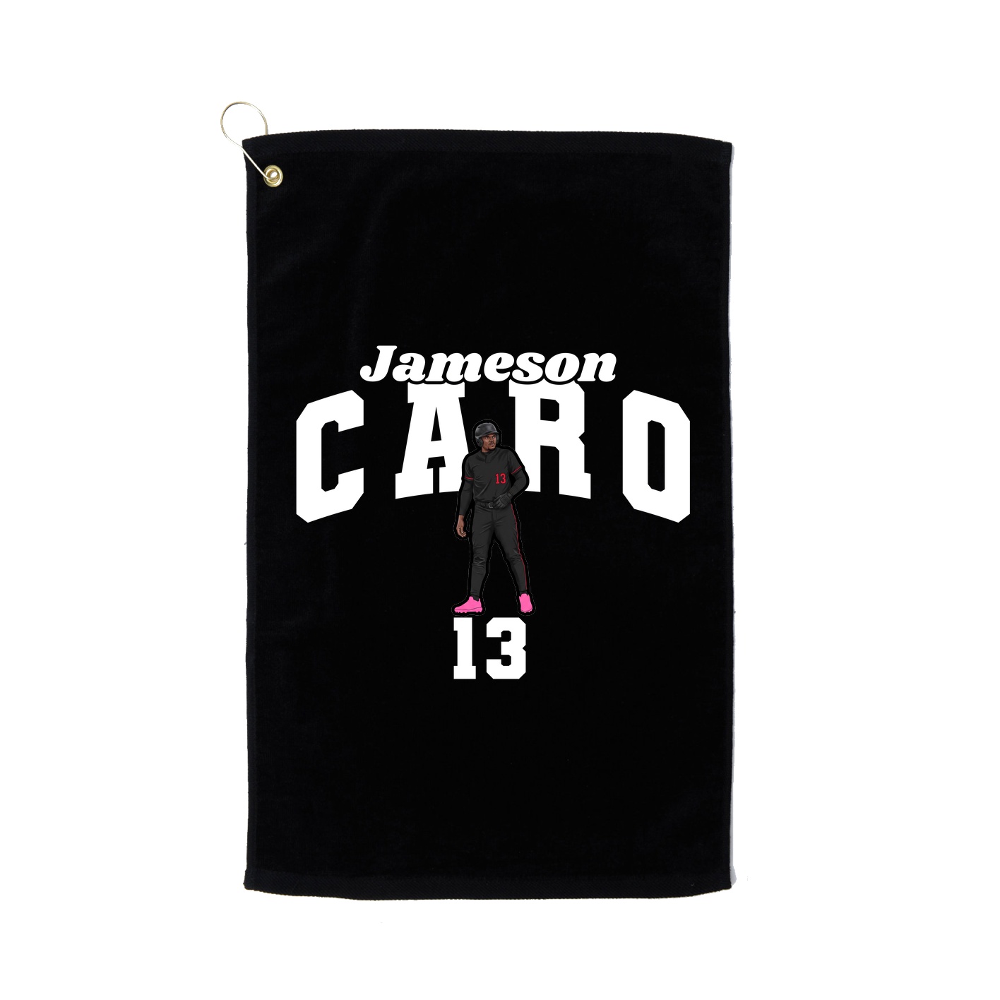 Golf Towel — Signature Arch in Black