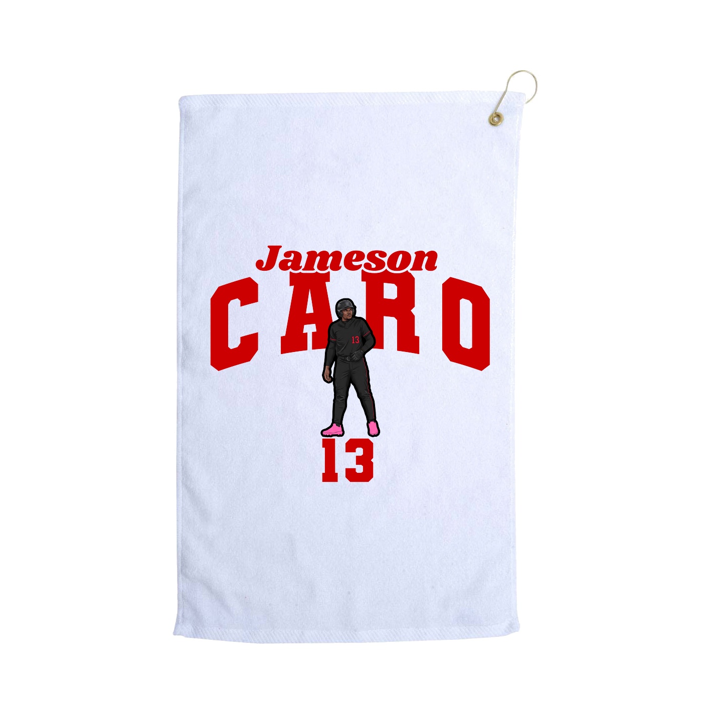 Golf Towel — Signature Arch in White