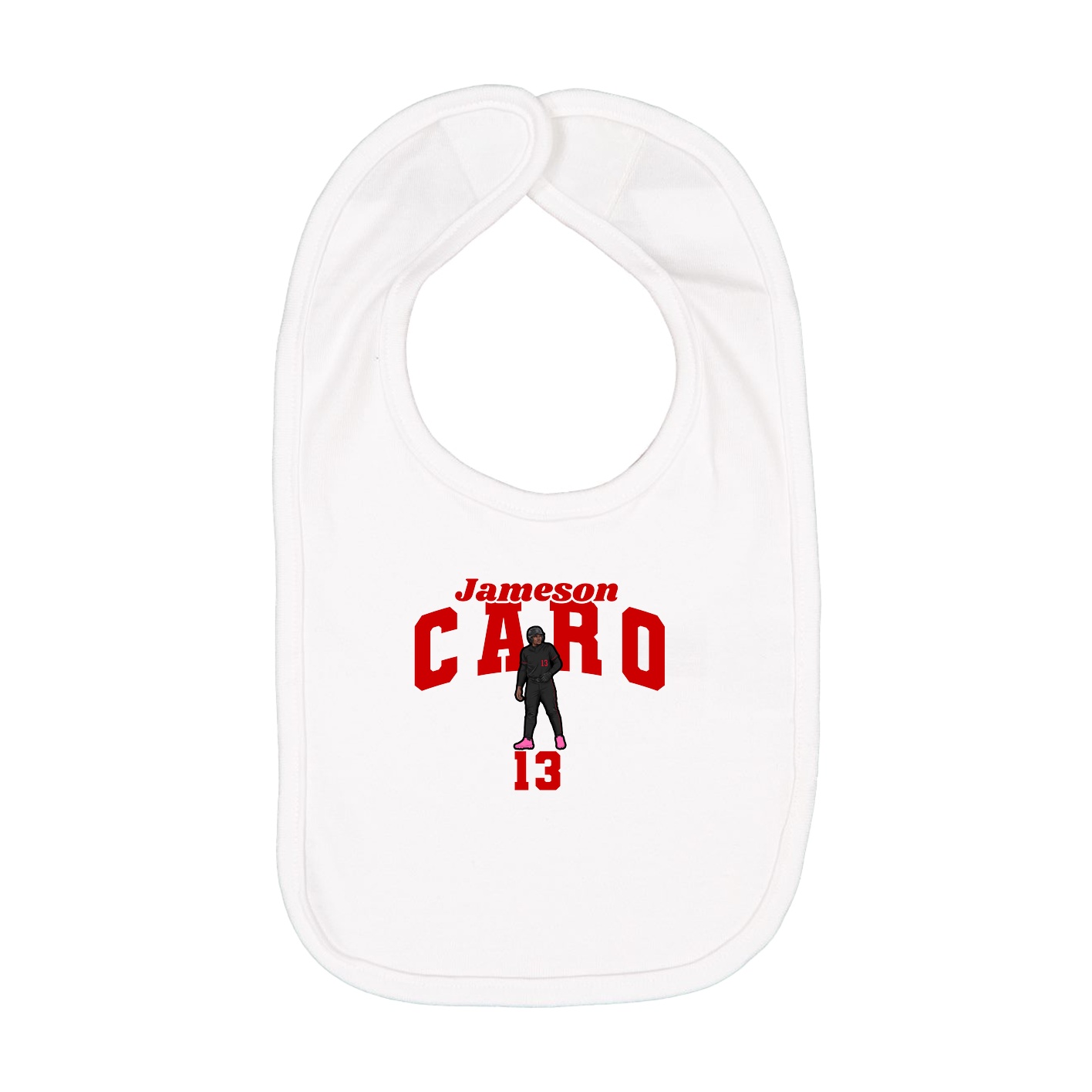 Infant Bib — Signature Arch in White