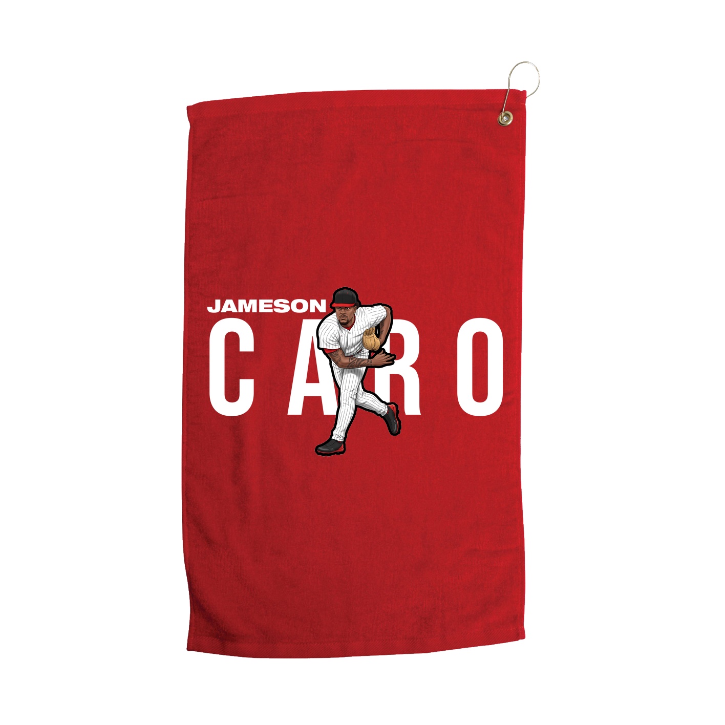 Golf Towel — Player Name in Red