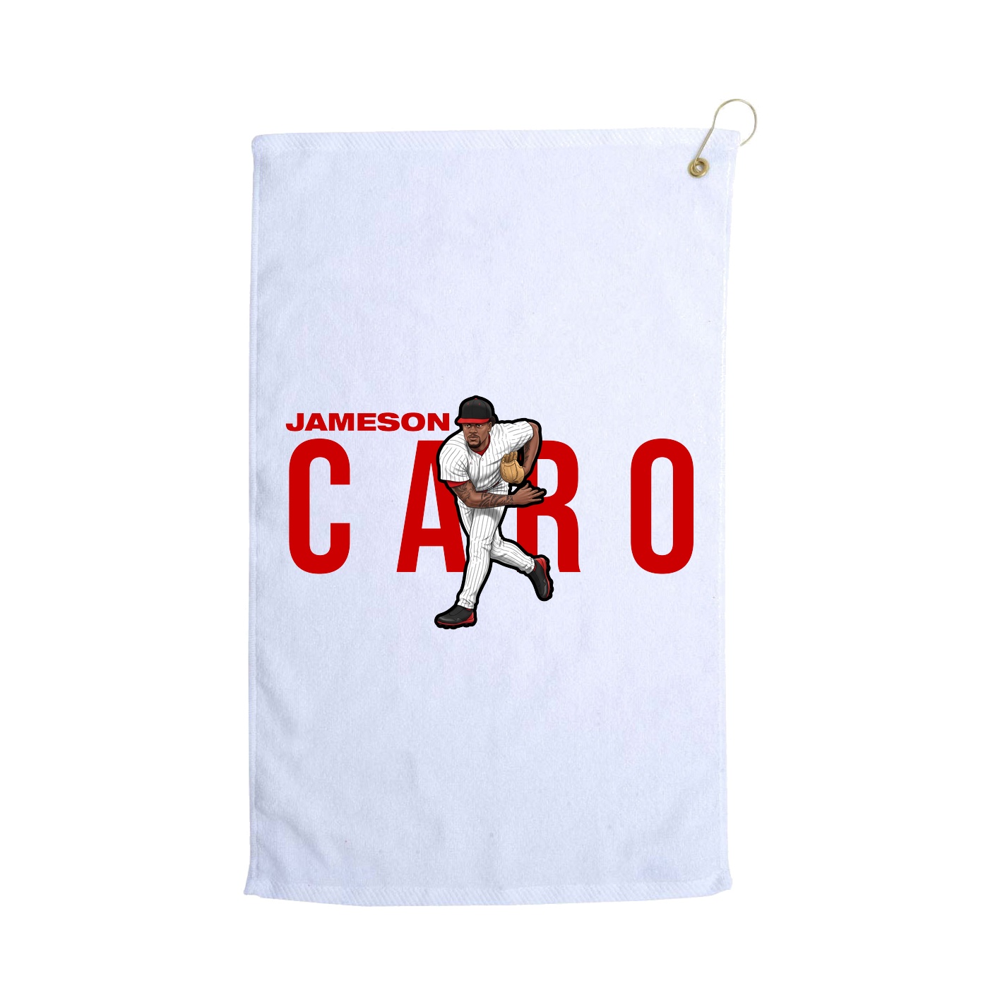 Golf Towel — Player Name in White